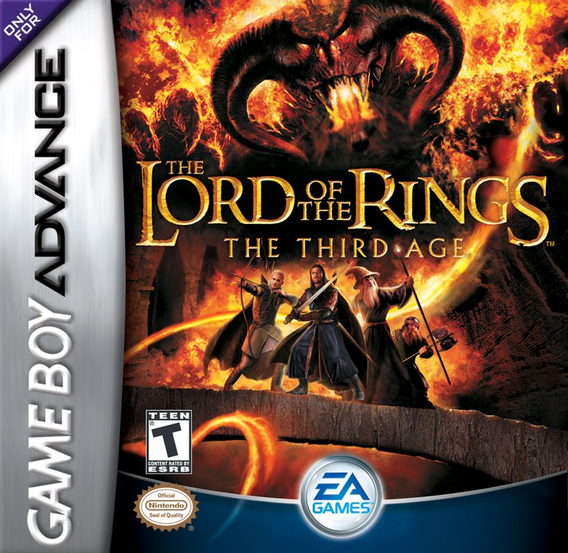 Lord of the Rings: The Third Age box art for GameBoy Advance